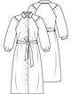 Платье рубашечного кроя №17 — выкройка из Knipmode Fashionstyle 4/2022