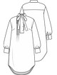 Платье с широкими планками застежки №19 — выкройка из Knipmode Fashionstyle 4/2022