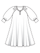 Платье расклешенного силуэта №115 — выкройка из Burda 4/2022