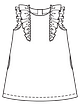 Платье А-силуэта №1 — выкройка из Burda. Детская мода 1/2022