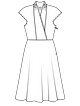 Платье приталенного силуэта №107 A — выкройка из Burda 5/2022