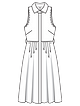 Платье рубашечного кроя №101 — выкройка из Burda 5/2022