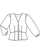 Блузка в крестьянском стиле №102