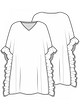 Платье-пончо №4 — выкройка из Knipmode Fashionstyle 8/2022