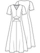 Платье прилегающего силуэта №13 — выкройка из Knipmode Fashionstyle 9/2022