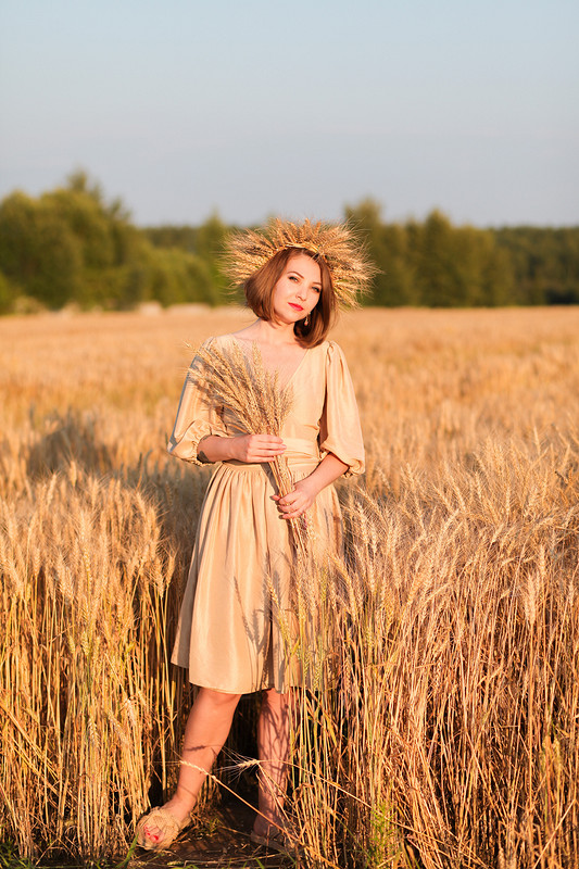 Пшеничное платье от sam_sebe_couturier