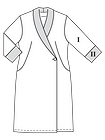 Платье с шалевым воротником