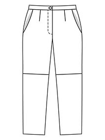 Технический рисунок кожаных брюк