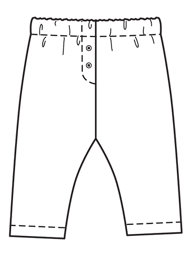 Трикотажные брюки на эластичном поясе