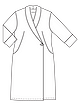 Платье с запахом №129 B — выкройка из Burda 9/2022