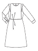 Платье миди в стиле ретро №110 A — выкройка из Burda 9/2022