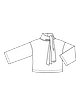 Пуловер с воротником-шарфом №102