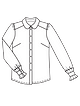Блузка рубашечного кроя №121