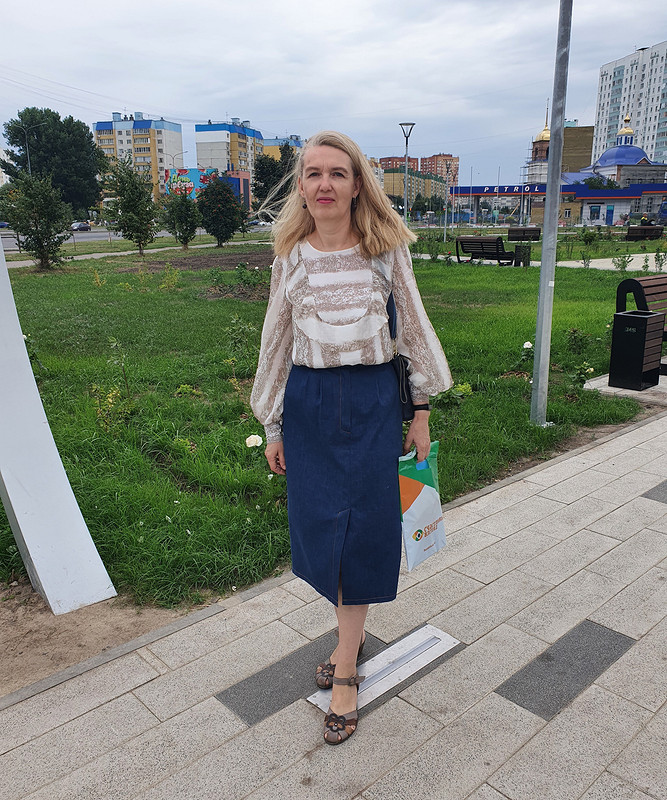Простые вещи: блузка и юбка от Лариса Тишакова