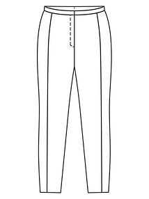 Технический рисунок зауженных брюк