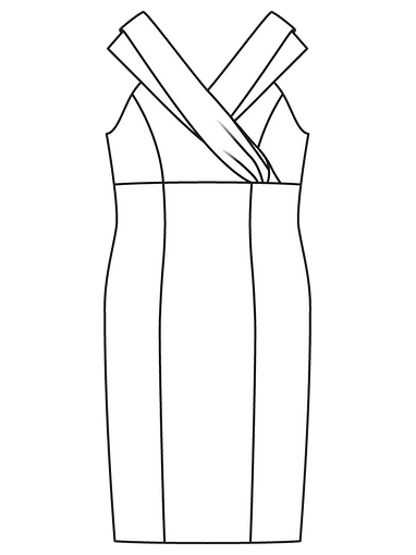 Платье приталенного силуэта