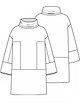 Платье прямого силуэта №9 — выкройка из Knipmode Fashionstyle 10/2022