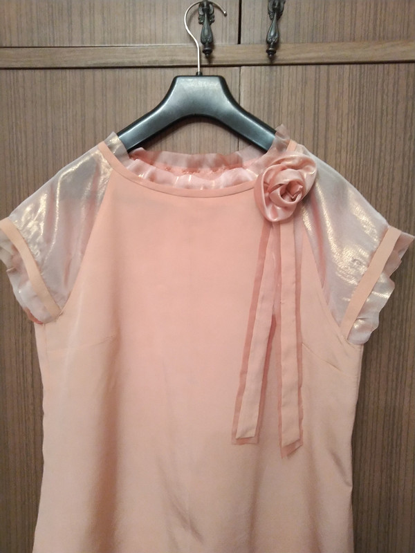 Шелковая розовая блузка от Орлова Вера
