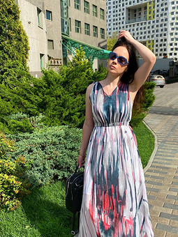 Платье из батиста к концу лета