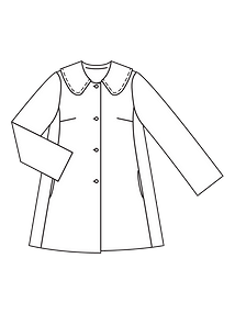 Технический рисунок короткого пальто