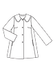 Короткое пальто расклешенного силуэта №5 B