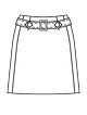 Мини-юбка в стиле 60-х №116