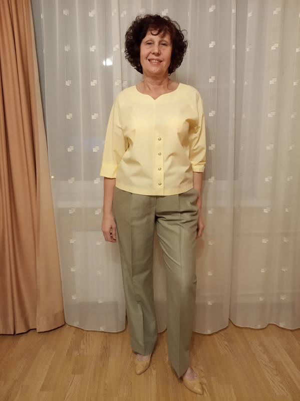 Блузка с имитацией застежки и вельветовая юбка от Viktori_Oz