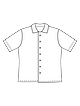 Мужская рубашка с отложным воротником №131