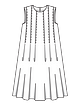 Платье расклешенного силуэта №112 A — выкройка из Burda 2/2023