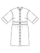 Платье в рубашечном стиле №114 — выкройка из Burda 2/2023