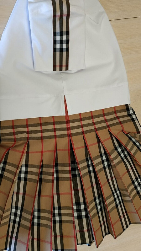 Детское платье «Burberry в складках» от kirinka_sewing_world 