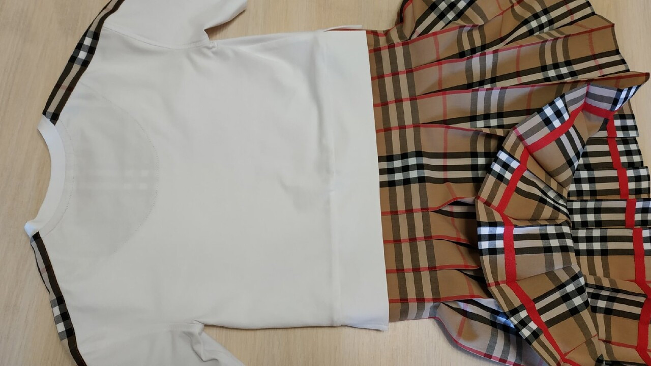 Детское платье «Burberry в складках» от kirinka_sewing_world 