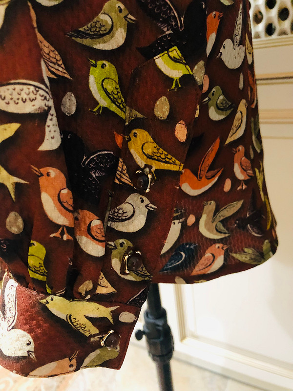Блуза «Осенние птички» от Julietta Vizer