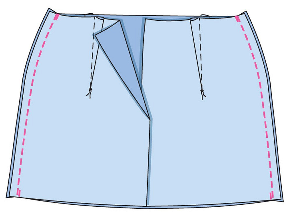 Мини-юбка с накладными карманами №2 A