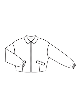 Технический рисунок короткого блузона