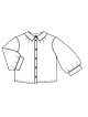 Блузка с объёмными рукавами №102