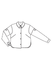 Блузка-рубашка из искусственной кожи