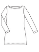 Длинный пуловер приталенного силуэта №123 A