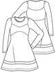 Нарядное платье для девочки №1 A — выкройка из Knipmode Fashionstyle 3/2020