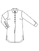 Платье рубашечного кроя №117 — выкройка из Burda 6/2009