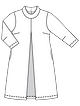 Платье расклешенного силуэта №404 — выкройка из Burda. Мода для полных 4/2023