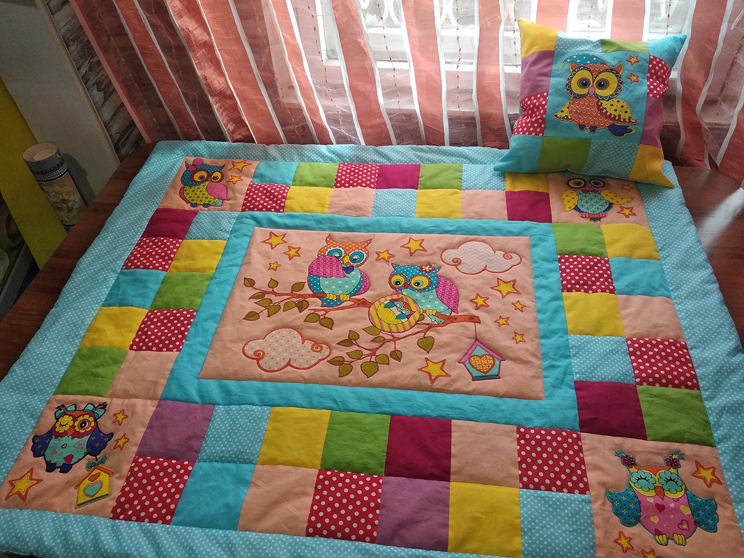 Одеяло детское ′Лим-пом-по в стиле пэчворк