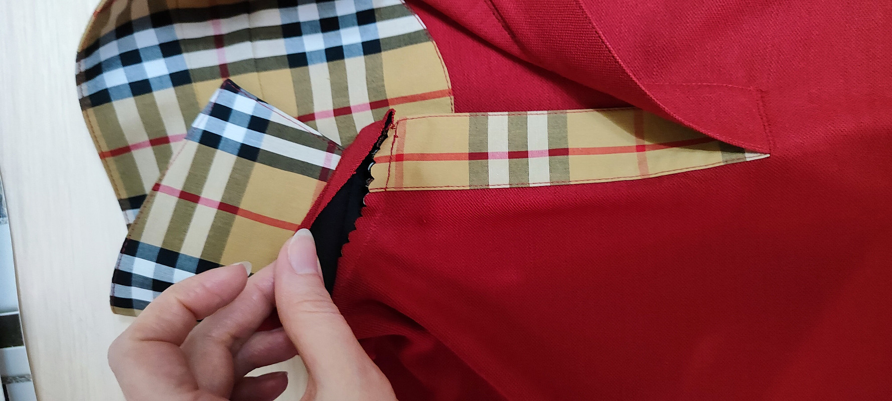 Футболка-поло «Томатный Burberry» от kirinka_sewing_world 