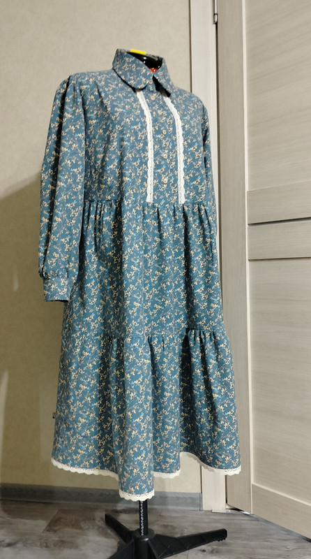 Платье из фланели для мамы от Наталья Аб.
