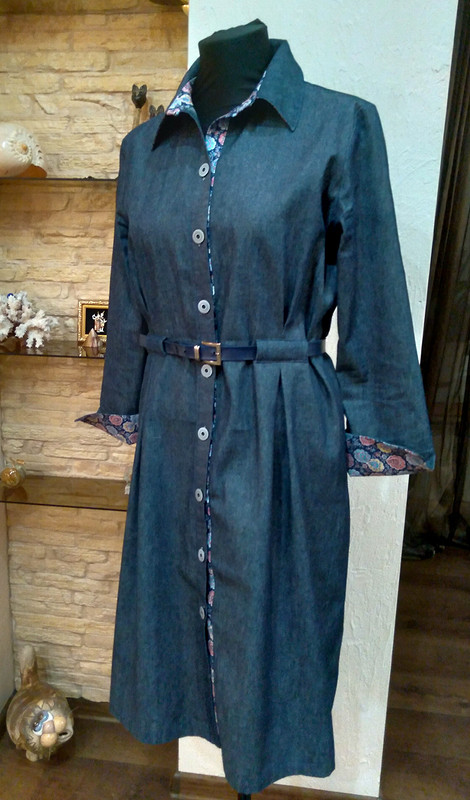 Джинсовое платье-рубашка от Pupenchik