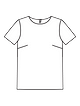 Блузка-футболка с застежкой на пуговку №130