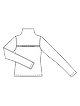 Пуловер-водолазка с разрезом спереди №1 A