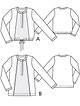 Блузка широкого кроя без застежки №113 B