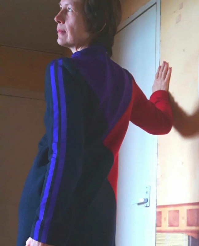 Платье колор-блок в Невской Ратуше от Tokalench