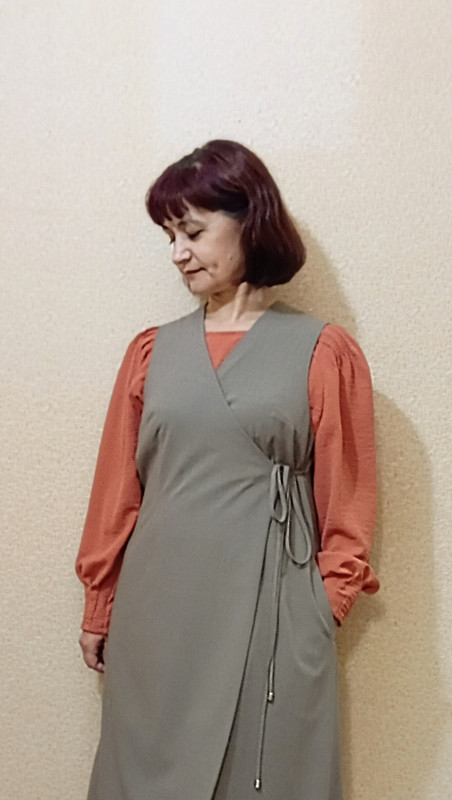 Платье-сарафан с запАхом от Моника